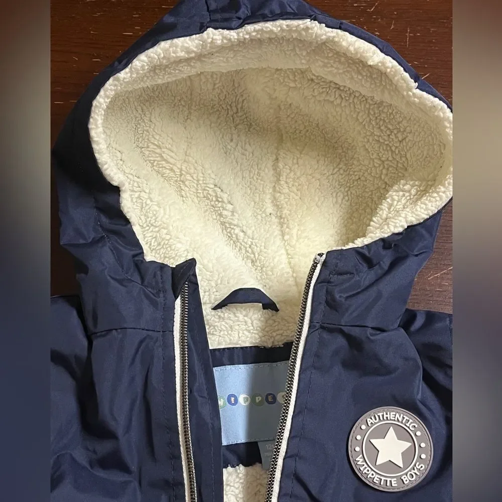 Wippette Kids Boy Sherpa Raincoat Jacket 12 Months